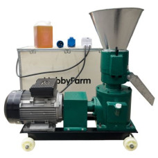 Гранулятор для комбикорма HobbyFarm FP120 диаметр матрицы 120 мм гранул 3.8 мм 3 кВт/220 В
