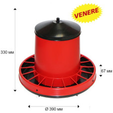 Кормушка бункерная Contro Fratelli Wonder Venere 8 кг пластик с разделительной решеткой и крышкой