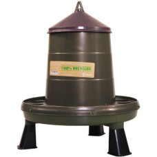 Кормушка бункерная Gaun Eco Recycled 2 кг с решеткой с круглыми отверстиями на ножках