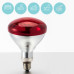 Лампа инфракрасная JK Lighting 100 Bт E27 BR125 закаленное стекло красная