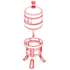 Поилка Novital GOLD сифонная 30 л на пластиковых ножках