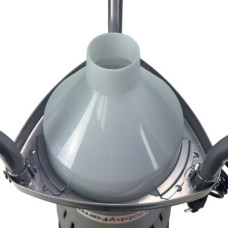 Зернодробилка HobbyFarm EM-25WL на ножках для измельчения зерна электрическая с функцией мельницы / в комплекте 4 сита