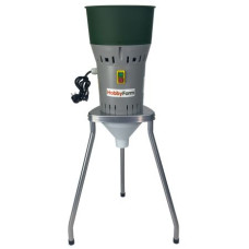 Зернодробилка HobbyFarm EM-25WL на ножках для измельчения зерна электрическая с функцией мельницы / в комплекте 4 сита